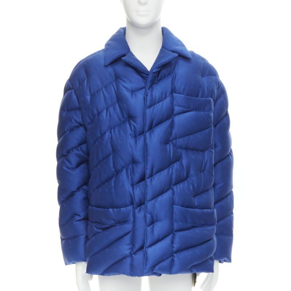 Fendi Silk Logo Down Puffer Jacket